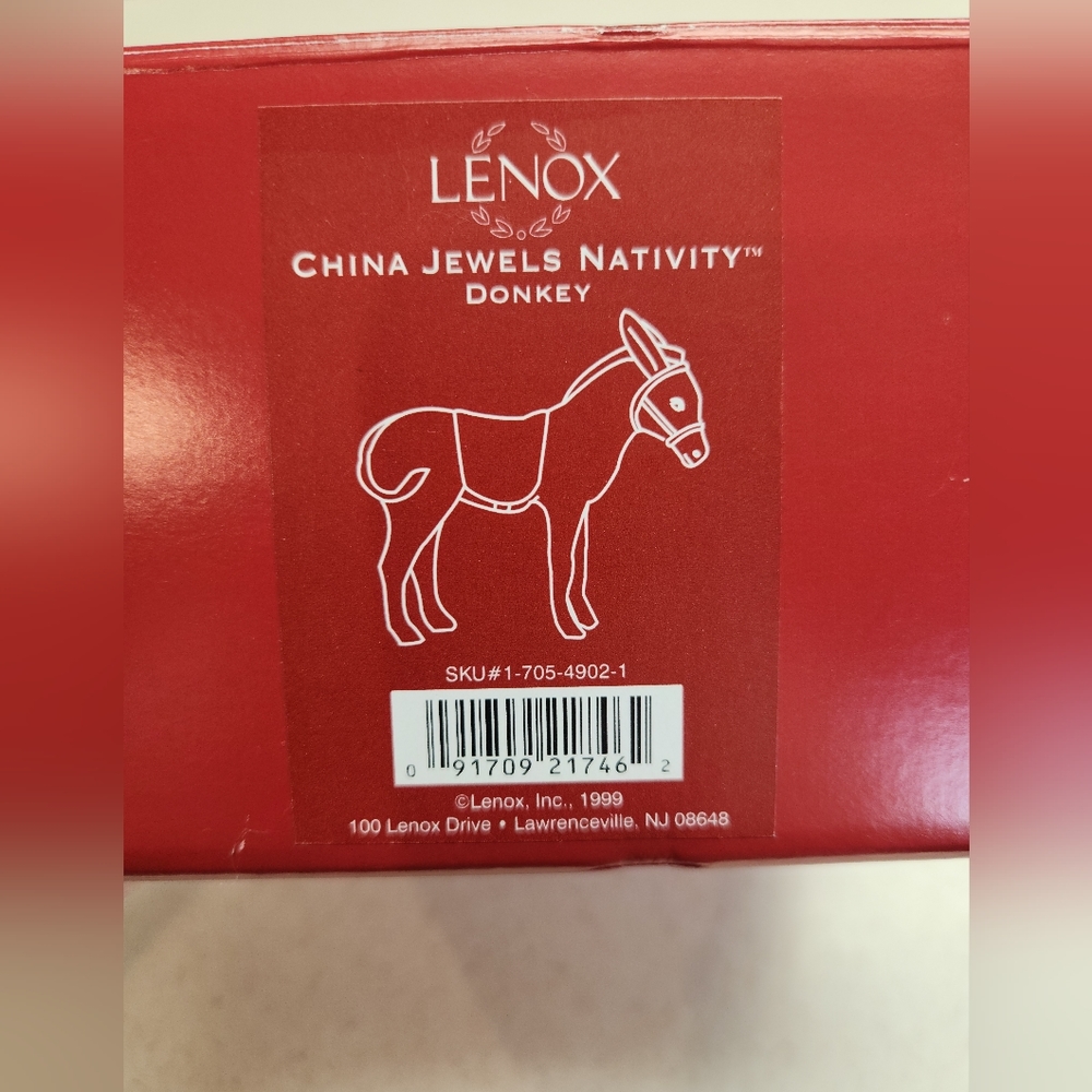 Lenox China Jewels Nativity Donkey